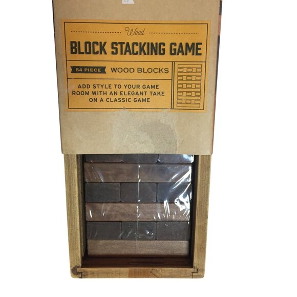 Refinery & Co. Wood Block Stacking Game Set 54 Piece - Picture 4 of 10